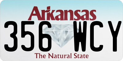 AR license plate 356WCY