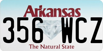AR license plate 356WCZ