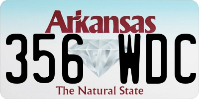 AR license plate 356WDC