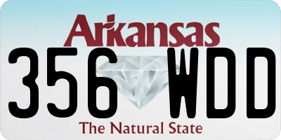 AR license plate 356WDD