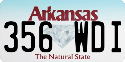 AR license plate 356WDI