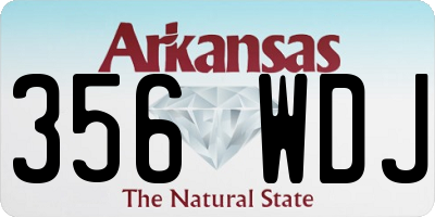 AR license plate 356WDJ