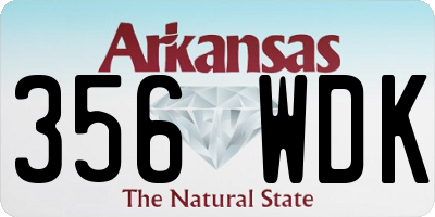 AR license plate 356WDK