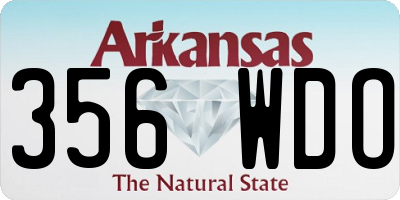 AR license plate 356WDO