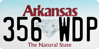AR license plate 356WDP