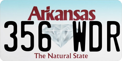 AR license plate 356WDR