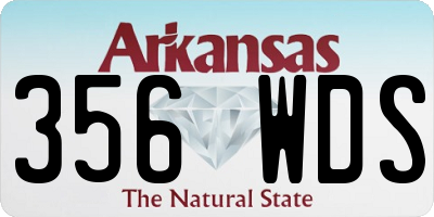 AR license plate 356WDS