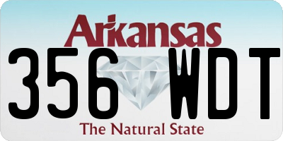 AR license plate 356WDT