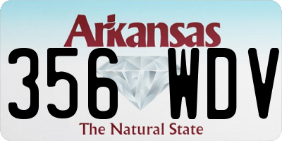 AR license plate 356WDV