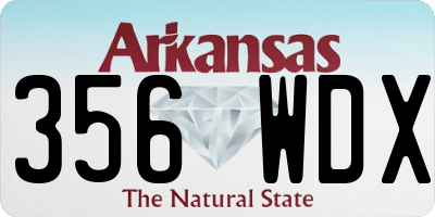AR license plate 356WDX