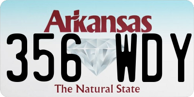 AR license plate 356WDY