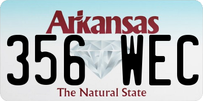 AR license plate 356WEC