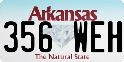 AR license plate 356WEH