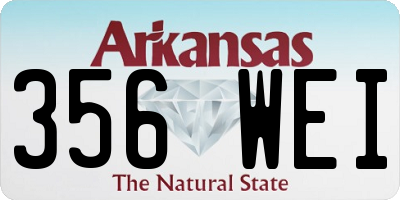 AR license plate 356WEI