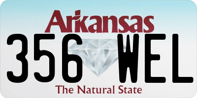 AR license plate 356WEL