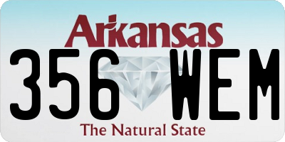 AR license plate 356WEM
