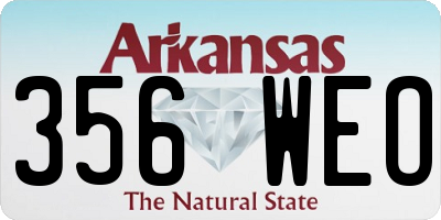 AR license plate 356WEO