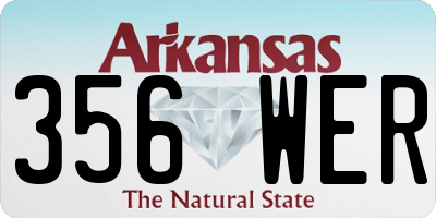 AR license plate 356WER