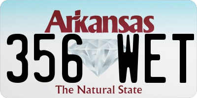 AR license plate 356WET