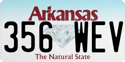 AR license plate 356WEV