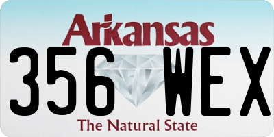 AR license plate 356WEX