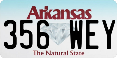 AR license plate 356WEY