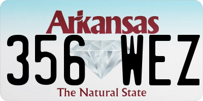 AR license plate 356WEZ