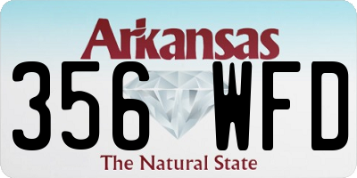 AR license plate 356WFD