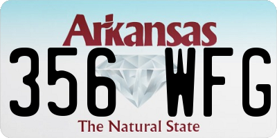 AR license plate 356WFG