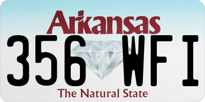 AR license plate 356WFI