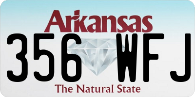 AR license plate 356WFJ