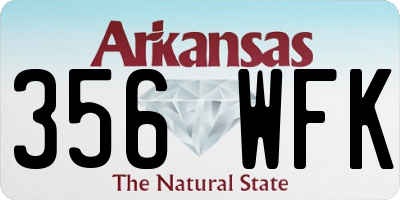 AR license plate 356WFK