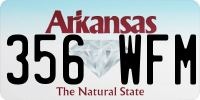 AR license plate 356WFM