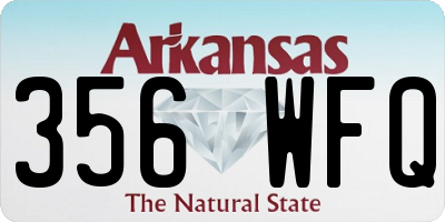 AR license plate 356WFQ