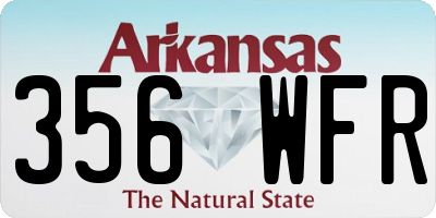 AR license plate 356WFR