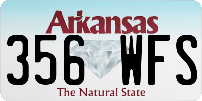 AR license plate 356WFS