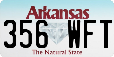 AR license plate 356WFT