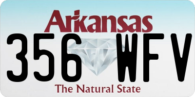 AR license plate 356WFV