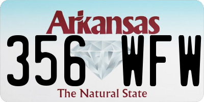 AR license plate 356WFW