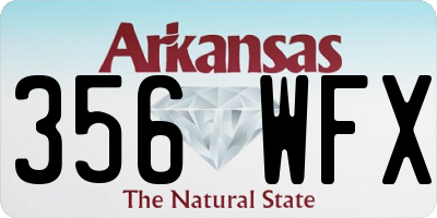 AR license plate 356WFX