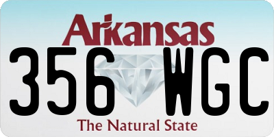 AR license plate 356WGC
