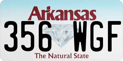 AR license plate 356WGF