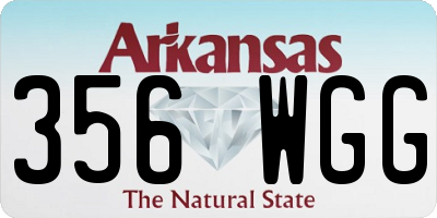 AR license plate 356WGG