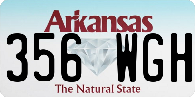 AR license plate 356WGH