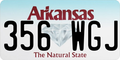 AR license plate 356WGJ