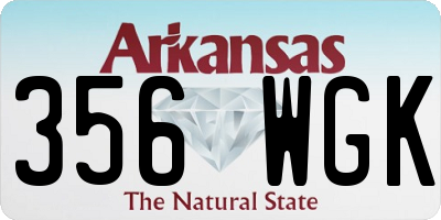 AR license plate 356WGK