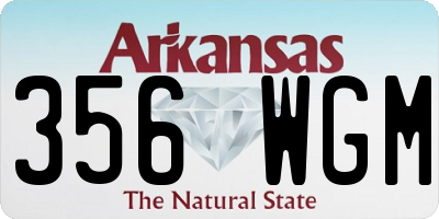 AR license plate 356WGM