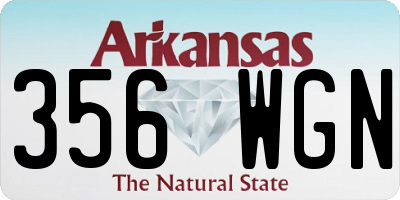 AR license plate 356WGN