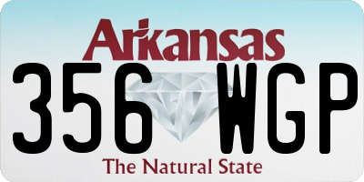 AR license plate 356WGP