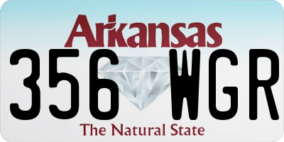 AR license plate 356WGR
